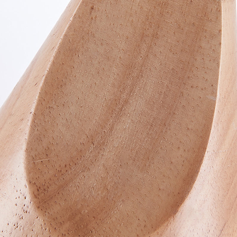 Metal Tapered Hanging Light Nordic Style 1 Light Wooden Top Ceiling Pendant Lamp for Living Room