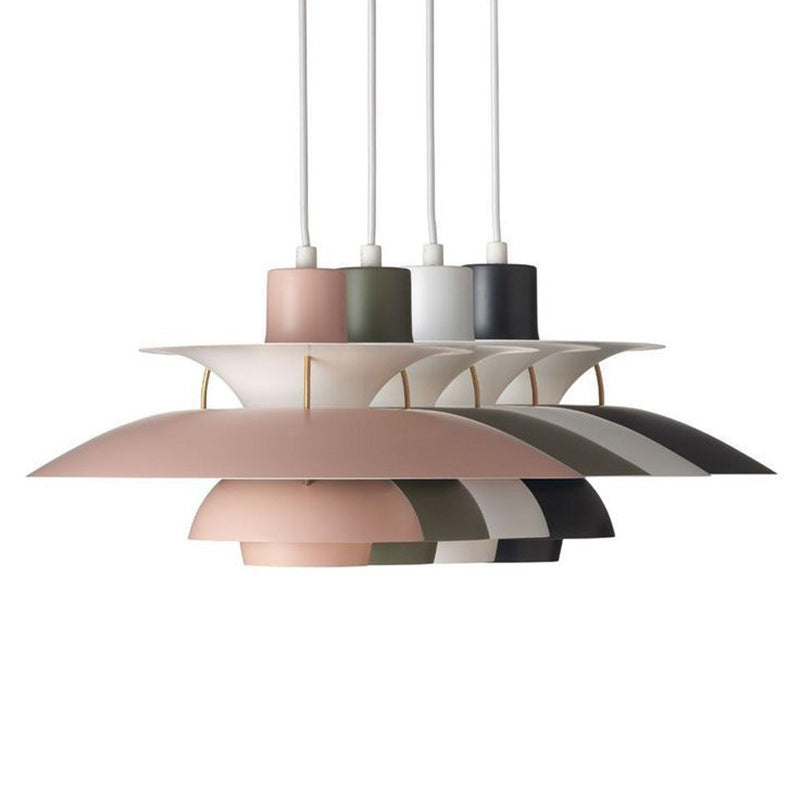 Modern Simplicity Geometric Hanging Pendnant Lamp Aluminum Hanging Pendant Lights for Restaurant