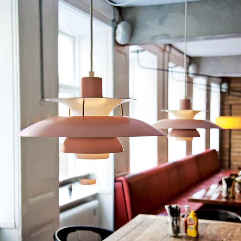 Modern Simplicity Geometric Hanging Pendnant Lamp Aluminum Hanging Pendant Lights for Restaurant