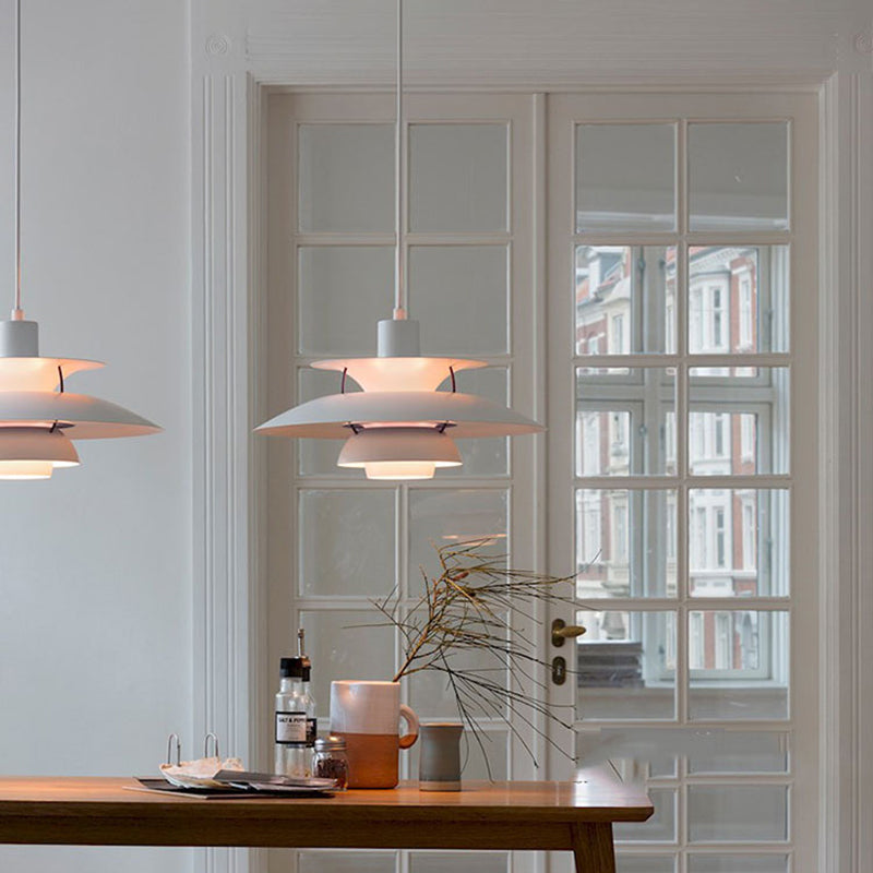 Modern Simplicity Geometric Hanging Pendnant Lamp Aluminum Hanging Pendant Lights for Restaurant