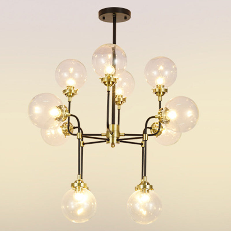 Lámpara de lámpara esférica de vidrio lámpara de lámpara simple para sala de estar para sala de estar