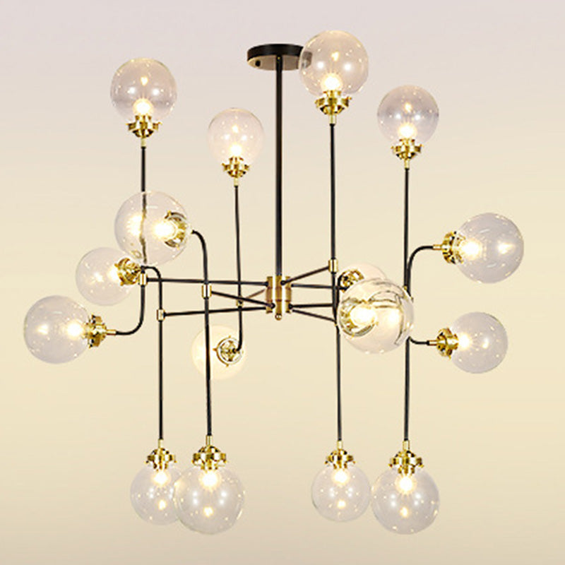 Lámpara de lámpara esférica de vidrio lámpara de lámpara simple para sala de estar para sala de estar