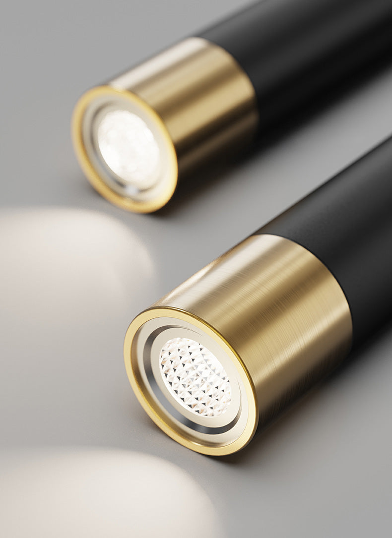 43.3" Length Minimalism LED Island Light Spotlight Design Nordic Style Aluminum Geometric Lines Hanging Light for Dining Room