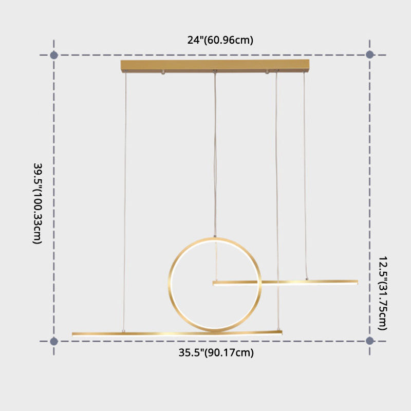 Éclairage d'éclairage Ring Island