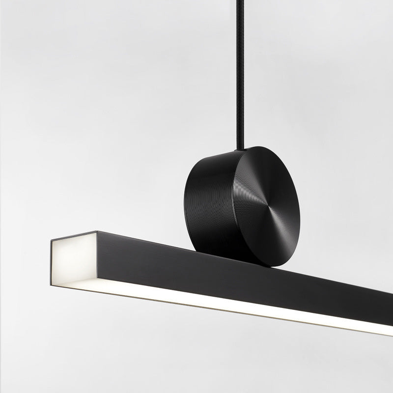 Linear Island Lighting Metallic Contemporary Simplicity Pendant Lighting Fixtures for Restaurant