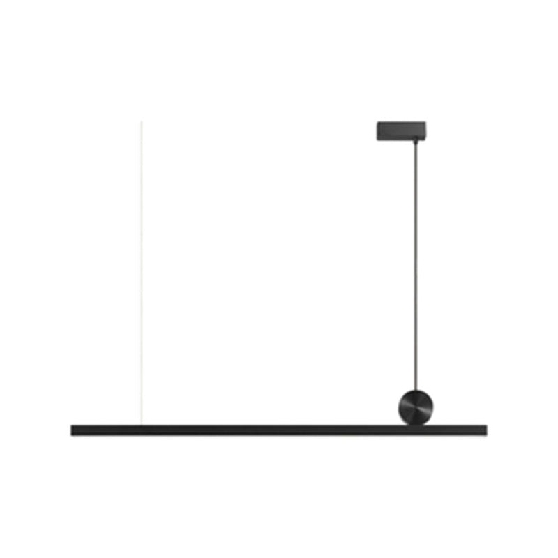 Linear Island Lighting Metallic Contemporary Simplicity Pendant Lighting Fixtures for Restaurant