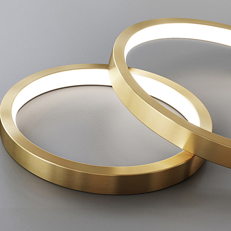 Luz de techo lineal Luz Modern Metal Island Pendants