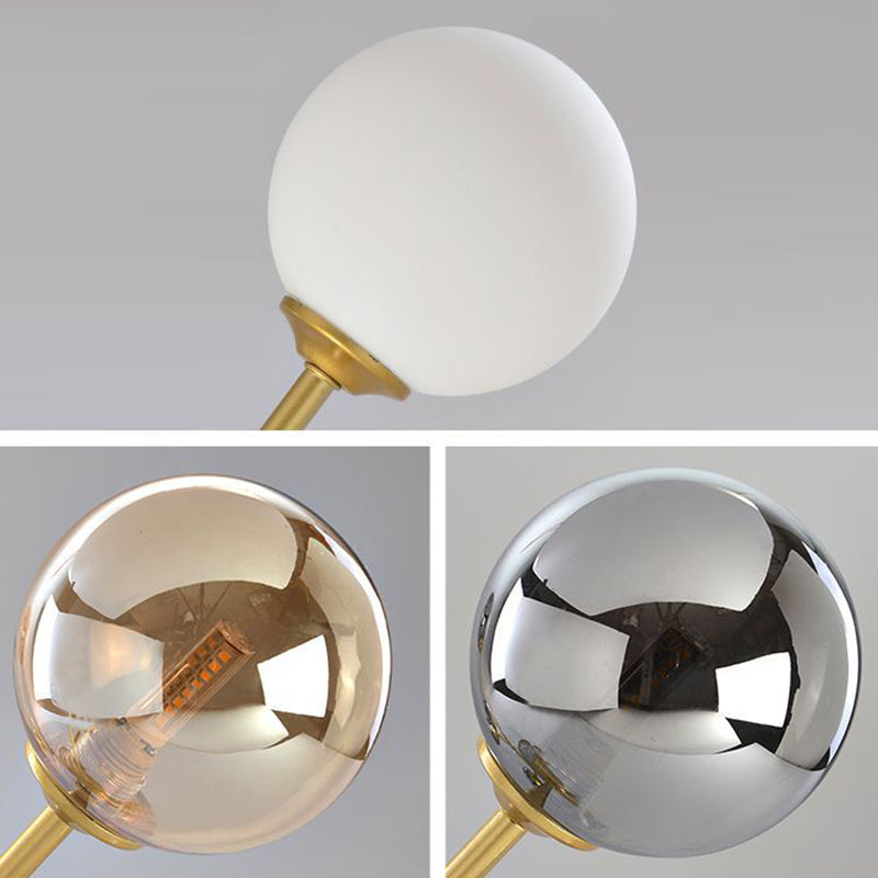 Sphere Island Chandelier Lights Contemporary Glass Chandelier Lighting Fixtures for Dining Table