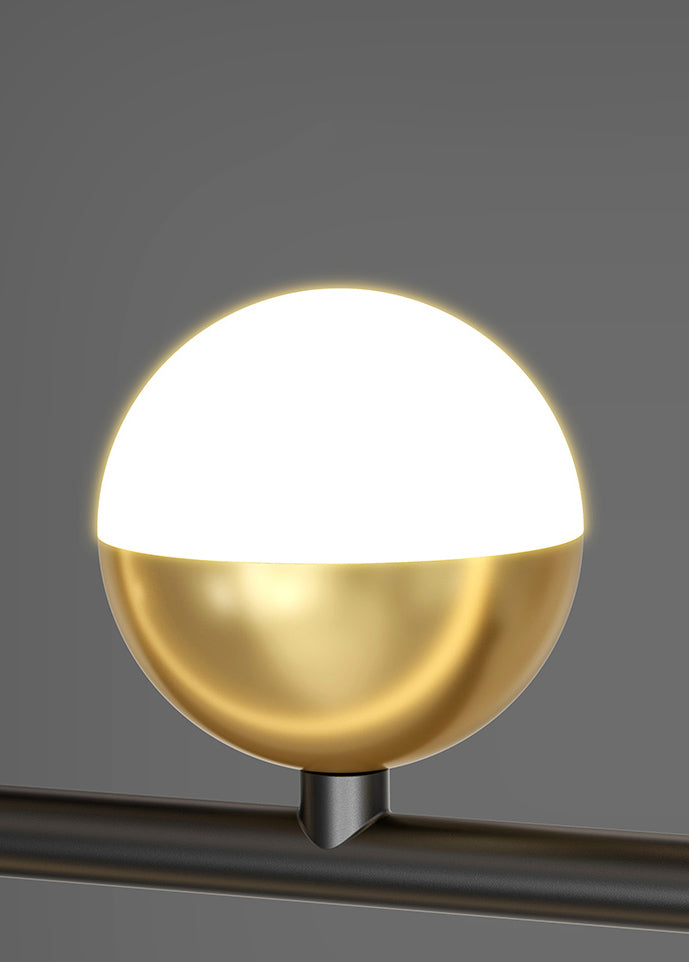 Modern Minimalist Minimalist Linear Isola Luci Luci in metallo Pla lampadario per soggiorno