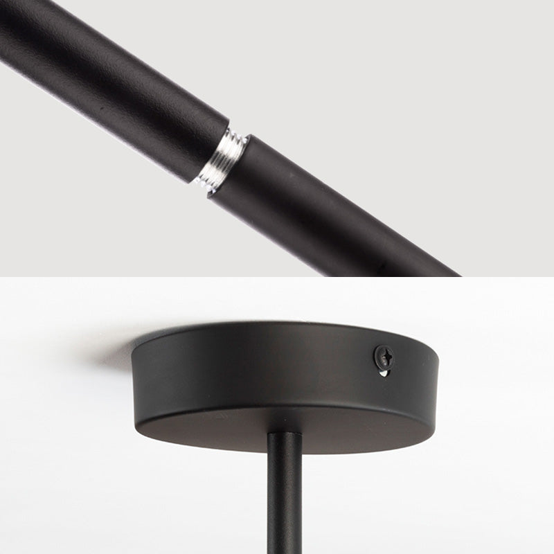 5-Lights Cylindrical Island Light Nordic Style Angle Adjustable Spotlight Dining Room Lighting Fixture