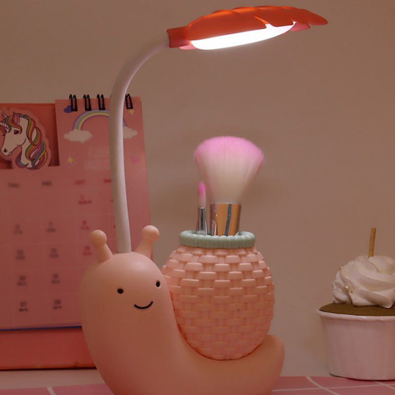 Macaroon Snail en forme de mini lampe de table ABS ABS PLANT CRÉATIVE LED LETTANDE DE LED POUR CHAMBRE