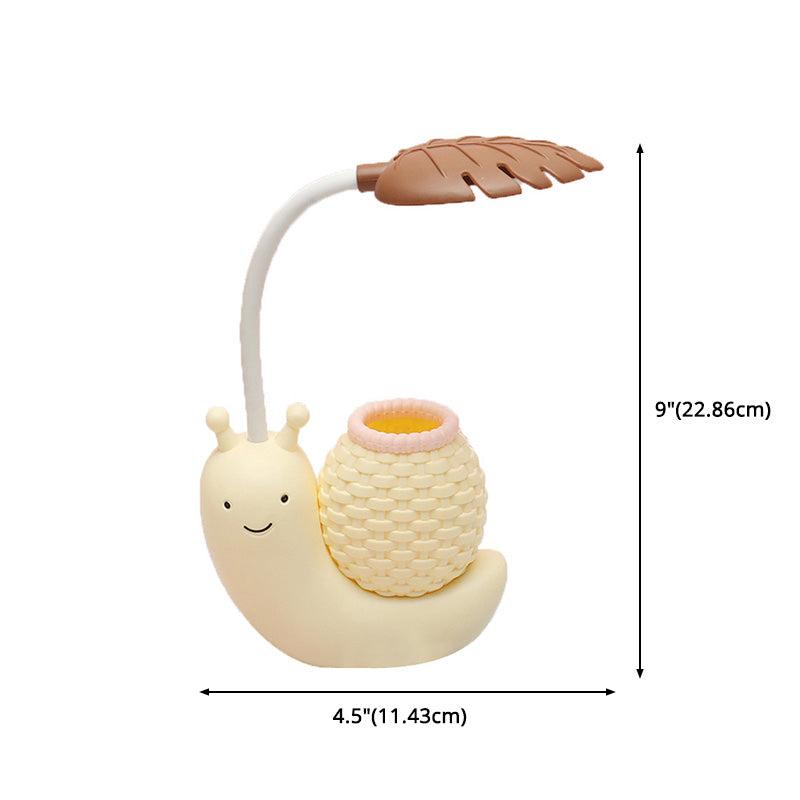 Macaroon Snail en forme de mini lampe de table ABS ABS PLANT CRÉATIVE LED LETTANDE DE LED POUR CHAMBRE