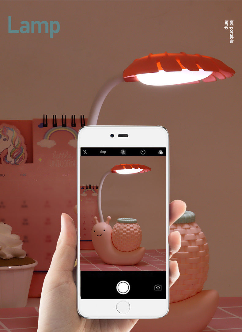 Macaroon Snail en forme de mini lampe de table ABS ABS PLANT CRÉATIVE LED LETTANDE DE LED POUR CHAMBRE