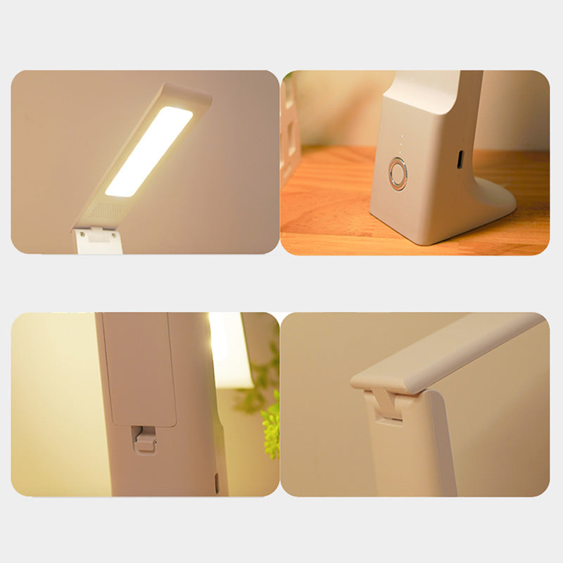 Modern Minimalist Style Dimmable LED Table Lamp Plastic 1 Light Table Light for Study Room