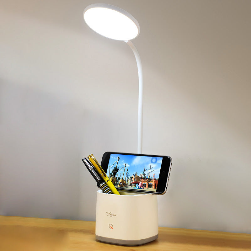 SEMPLICY STILE LED LAMPAGGIO TOUP TOUCT STUSSEGGIO USB Apparecchio di illuminazione camera da letto con supporto per penna