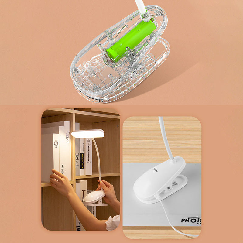 Clamp-on Design Macaroon Style LED Table Lamp Eye Protection Bedside Reading Lamp in Warm White Light