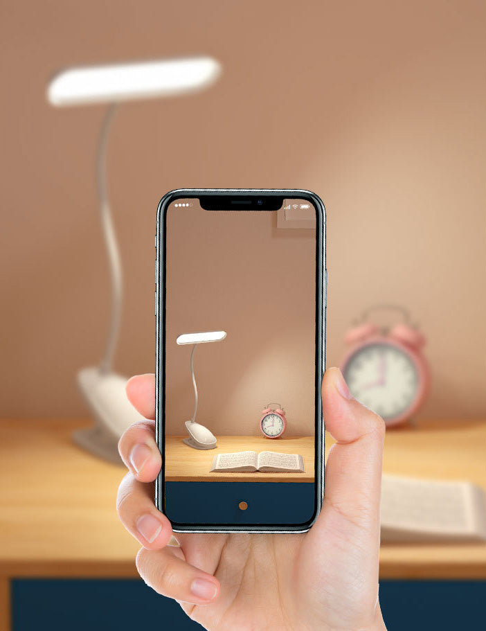 Clamp-on Design Macaroon Style LED Table Lamp Eye Protection Bedside Reading Lamp in Warm White Light