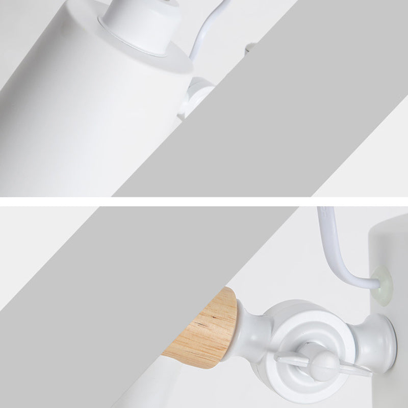 Lámpara de escritorio de tono de cono con pivoteas Metal nórdica de 1 luces Ligera de lectura de la sala de lectura