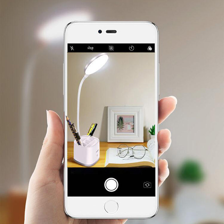 SEMPLICY STILE LED LAMPAGGIO TOUP TOUCT STUSSEGGIO USB Apparecchio di illuminazione camera da letto con supporto per penna