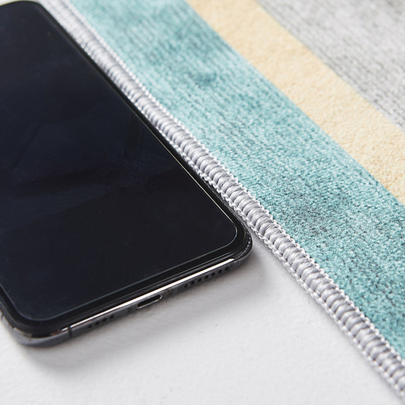 Grauston lässig Indoor Teppich Polyester Spleißen Druckteppich nicht rutschfestes Innenteppich für Wohnzimmer