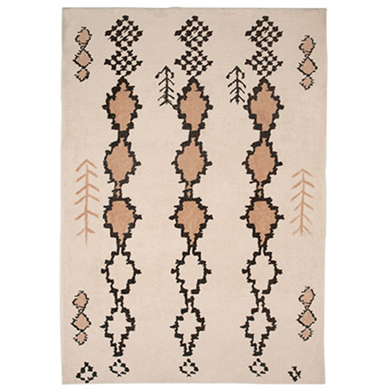 Traditional Tribal Pattern Area Rug Distinctive Vintage Rectangle Carpet Polyester Friendly Washable Rug for Living Room