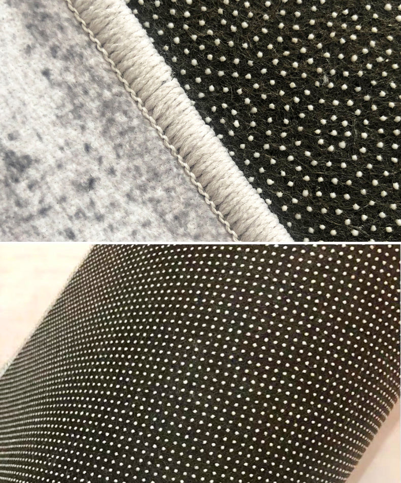 Blue Tone Modern Indoor Rug Polyester Expressionism Print Carpet Easy Care Rug for Home Decoration