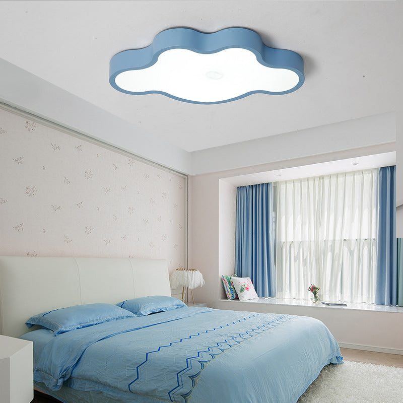 Cloud Flush Mount Light Fixtures 1 Light Acrylic Contemporary Ceiling Lights Flush Mount