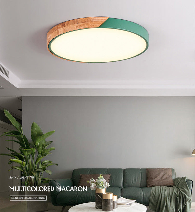 Round Flushmount Lights Modern Simplicity Acrylic Ceiling Mounted Fixture for Bedroom