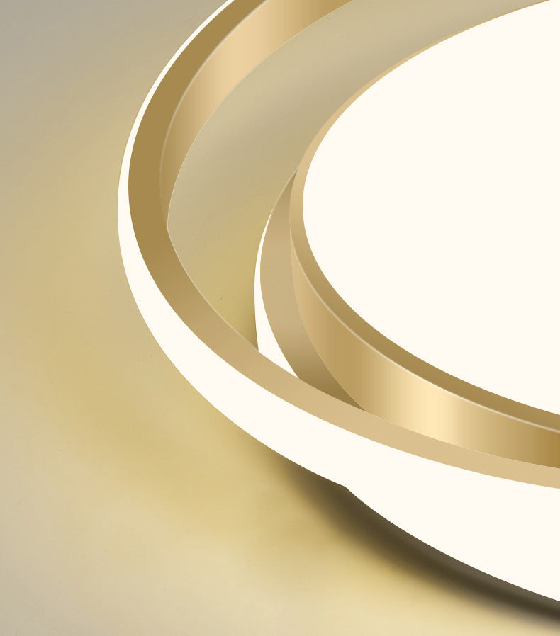 Round 1-Light LED Flush Light New Modern Acrylic Flush Mount Ceiling Light Fixtures for Bedroom