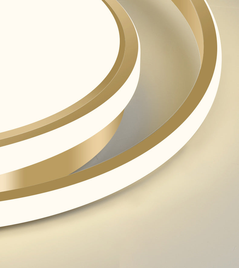 Round 1-Light LED Flush Light New Modern Acrylic Flush Mount Ceiling Light Fixtures for Bedroom