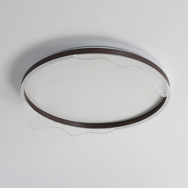 Plafonnier circulaire encastré dessin animé simplicité moderne luminaire de montage au plafond pour chambre à coucher