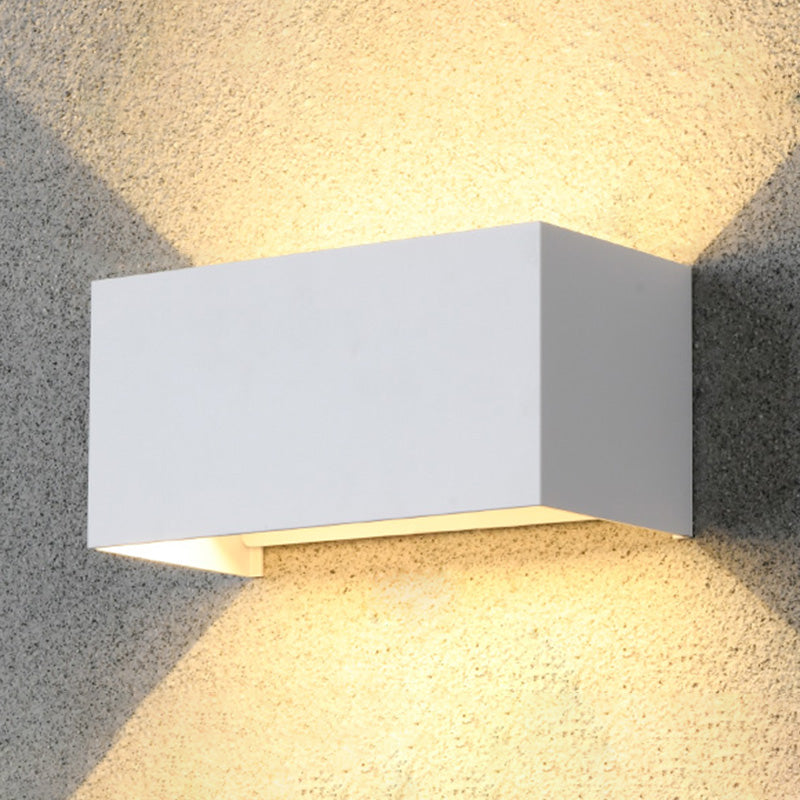 Moderner minimalistischer Stil nach oben und unten LED Wandleuchte Metal 2 Lichter Wandleuchten