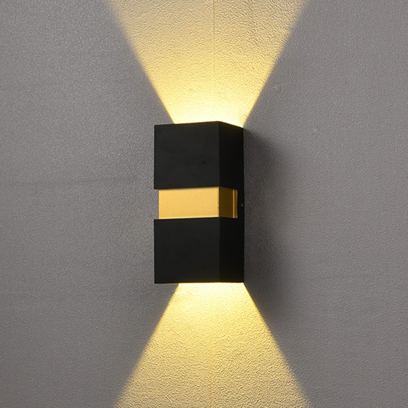 Moderner minimalistischer Stil nach oben und unten LED Wandleuchte Metal 2 Lichter Wandleuchten