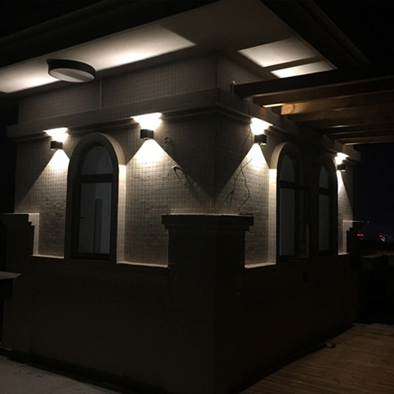 Moderner minimalistischer Stil nach oben und unten LED Wandleuchte Metal 2 Lichter Wandleuchten