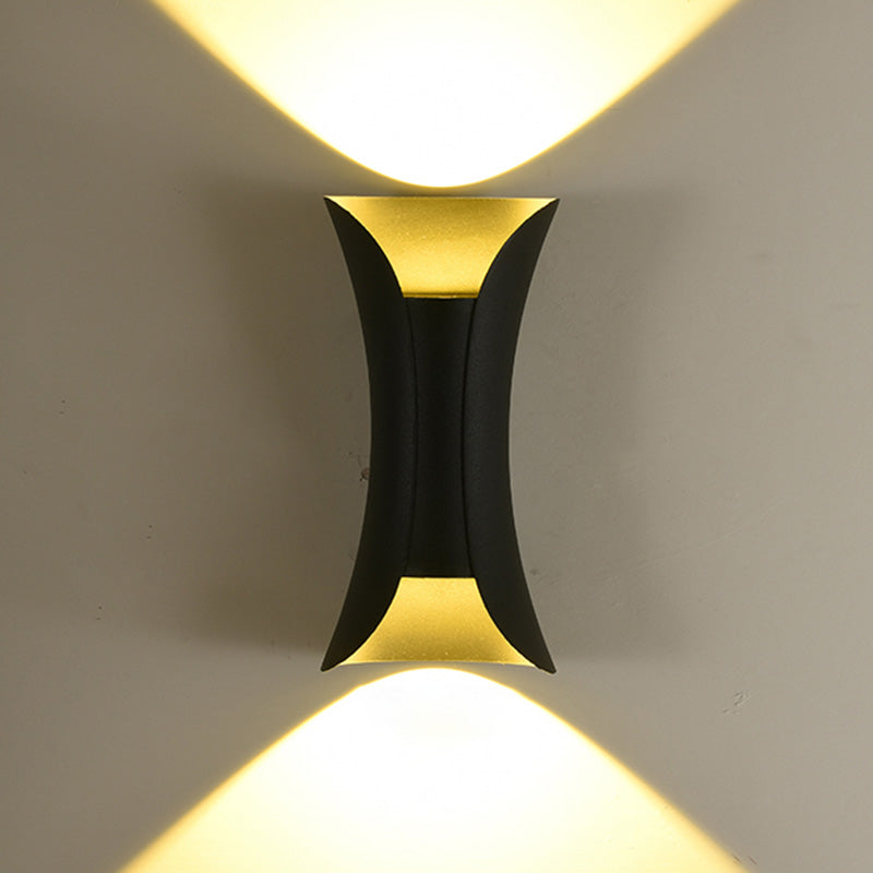 Moderner minimalistischer Stil nach oben und unten LED Wandleuchte Metal 2 Lichter Wandleuchten
