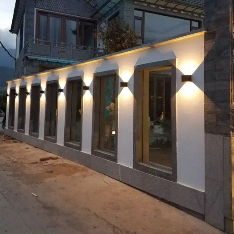 Moderner minimalistischer Stil nach oben und unten LED Wandleuchte Metal 2 Lichter Wandleuchten