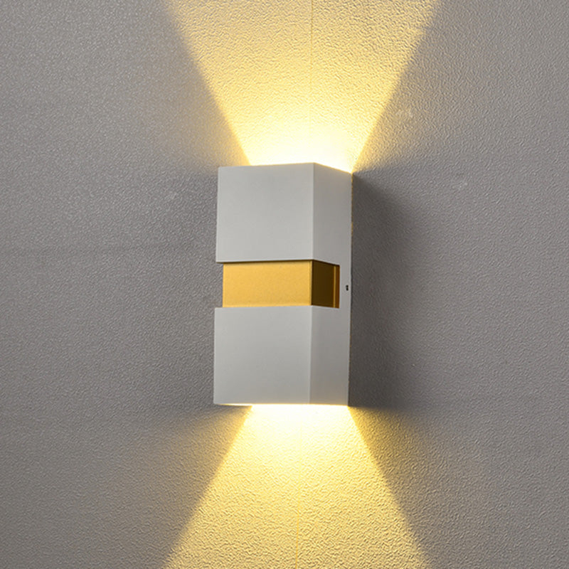 Moderner minimalistischer Stil nach oben und unten LED Wandleuchte Metal 2 Lichter Wandleuchten