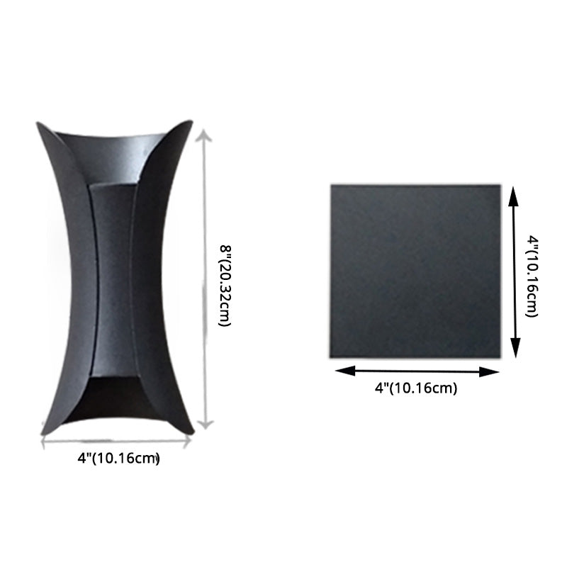 Moderner minimalistischer Stil nach oben und unten LED Wandleuchte Metal 2 Lichter Wandleuchten