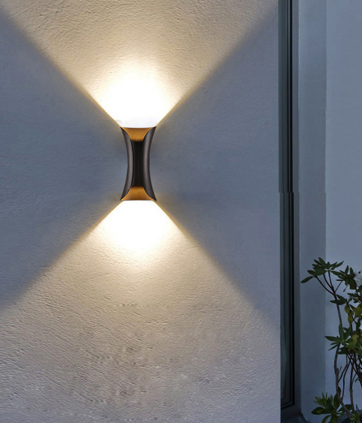 Moderner minimalistischer Stil nach oben und unten LED Wandleuchte Metal 2 Lichter Wandleuchten