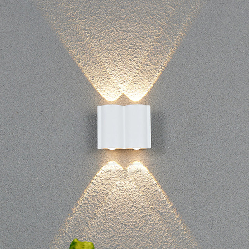 Moderne buizen met minimalistische stijl op en neer LED -muur SCONCE Metalen wandlampen voor buitenmuur