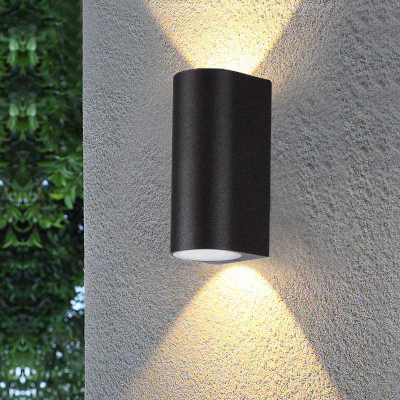 Modern Minimalist Style Cylinder Up and Down LED Wall Sconce Metal Wall Mounted Lamps