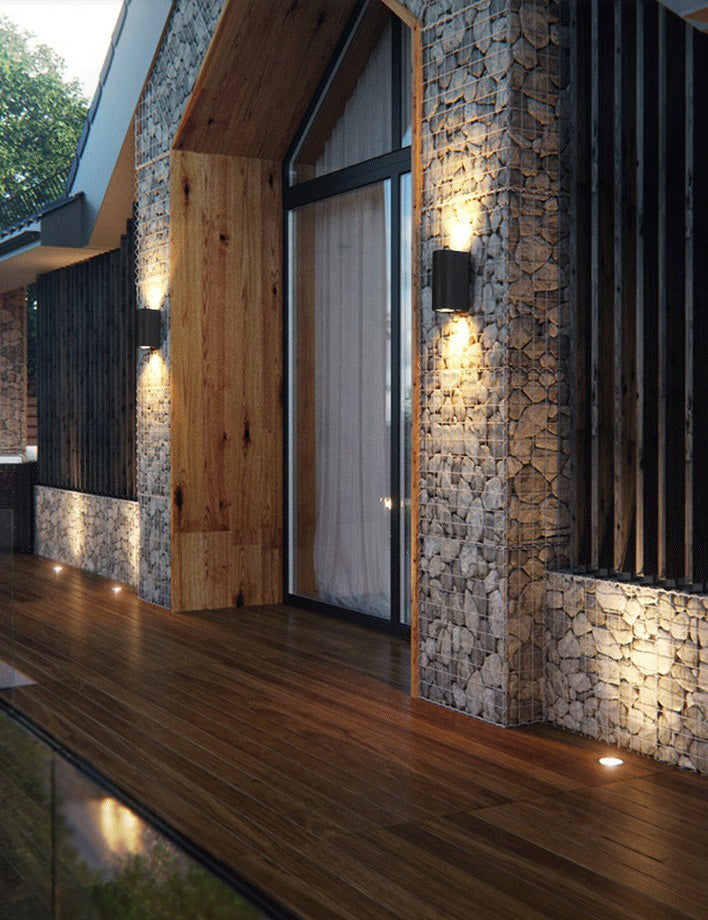 Modern Minimalist Style Cylinder Up and Down LED Wall Sconce Metal Wall Mounted Lamps