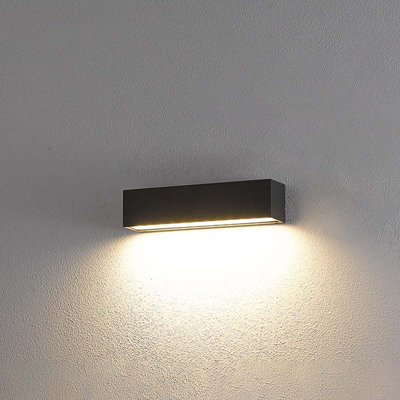 Modern Minimalist Style Linear Up and Down LED Wall Sconce Metal Wall Mounted Lamps