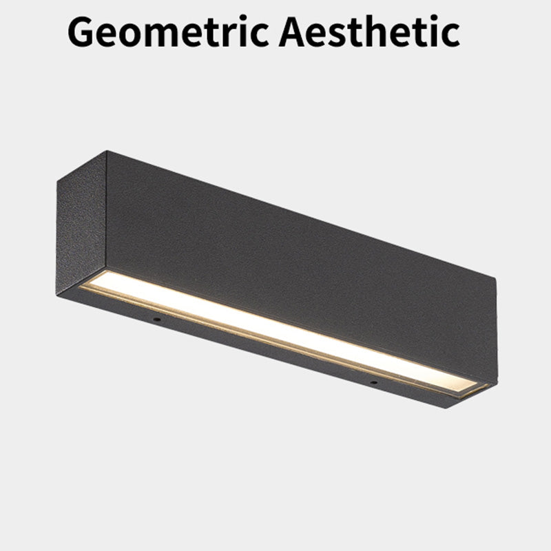 Modern Minimalist Style Linear Up and Down LED Wall Sconce Metal Wall Mounted Lamps