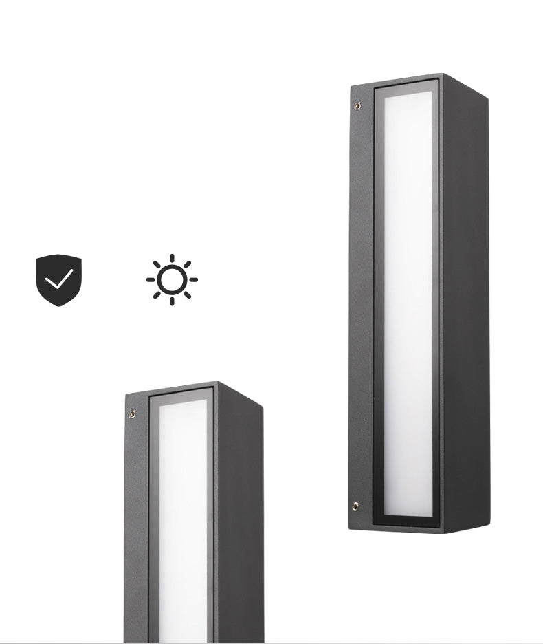 Modern Minimalist Style Linear Up and Down LED Wall Sconce Metal Wall Mounted Lamps