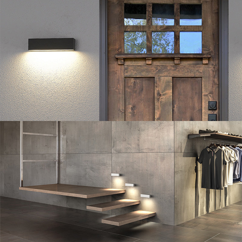 Modern Minimalist Style Linear Up and Down LED Wall Sconce Metal Wall Mounted Lamps