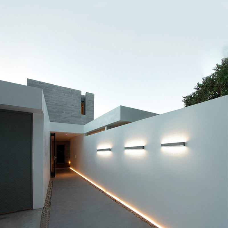 Modern Minimalist Style Linear Up and Down LED Wall Sconce Metal Wall Mounted Lamps