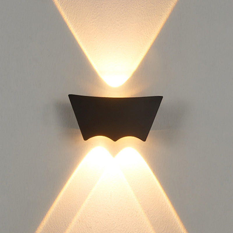 Modern Minimalist Style Up and Down LED Wall Sconce Metal Sconce Light Fixtures for Outside Wall