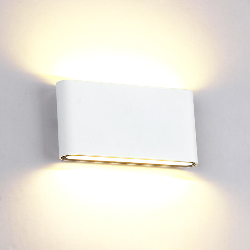 Moderner minimalistischer Stil nach oben und unten LED Wandleuchte Metallwandbeleuchtung für Schlafzimmer