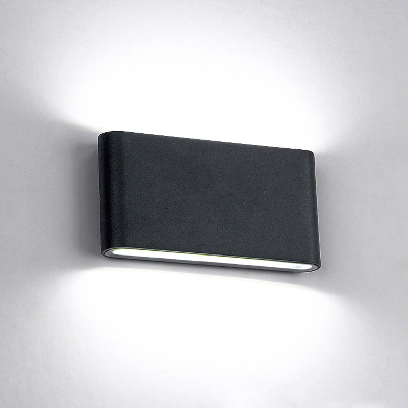 Moderner minimalistischer Stil nach oben und unten LED Wandleuchte Metallwandbeleuchtung für Schlafzimmer